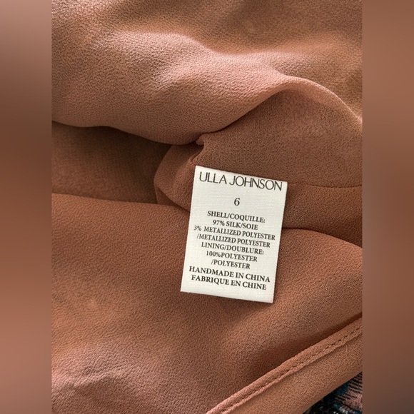 Ulla Johnson Cecily Ruffled Printed Fil Coupé Silk Blend Chiffon Mini Dress Sz:6 - Picture 13 of 16